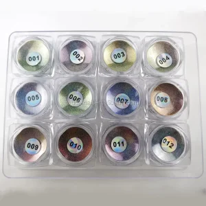 Metallic Nail Acrylic Mirror Effect Glitter Powder, Aluminium Chrome Pigment