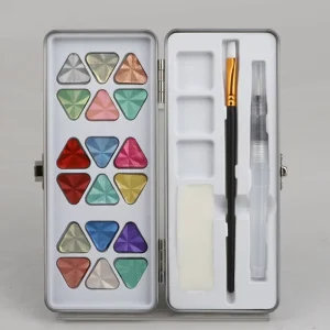 Metallic Watercolor Painting Set for Artists and Beginners