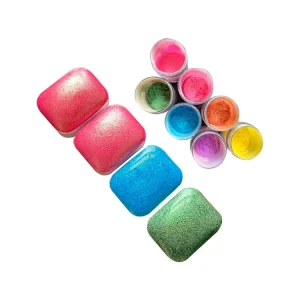 Mica Shining Diamond Dust Pearls Pigment Duochrome Glitter Flakes Powder for Cosmetic Makeup and Watercolors