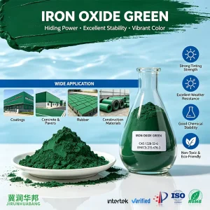 Micronized Iron Oxide Green Pigment Powder for Exterior Wall Paint