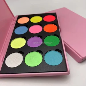 Mineral Face Paint 12-Color UV Glow Makeup for Halloween and Body Painting