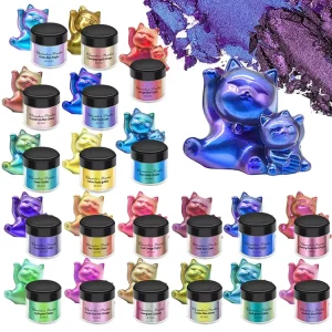 Mirror Chameleons Powder Pearlescent Epoxy Resin Glitter Magic Discolored Powder Resin Colorant Jewelry Making Pigment