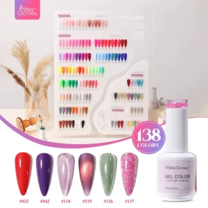Miss Gooey HEMA FREE Gel Polish 15ml Ice Translucent Nude Series Custom Logo Private Label OEM ODM Professional Salon UV LED Gel