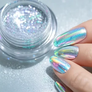 Moon Powder Mirror Pearl White Aurora Powder Jelly Neon Aurora Powder Pigment for Nails