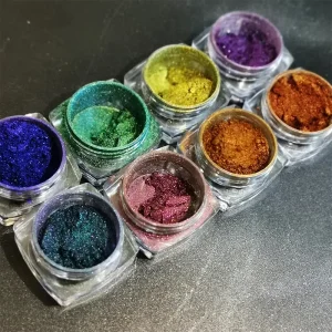 Multi-Chrome Mirror Pigment Powder for Nails Chameleon Metallic Effect Nail Art Pigment