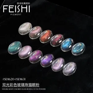 Multi Color Cat Eye Magnetic Nail Powder Aurora Holographic Mirror Chameleon Chrome Dust Shiny Color Changing Pigment