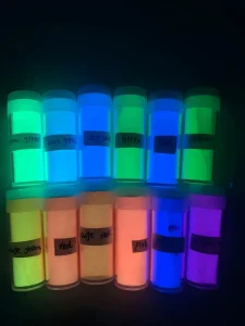 Multi-Color Waterproof Photoluminescent Phosphorescent Glow Powder for Screen Ink, Coating, and DIY Crafts