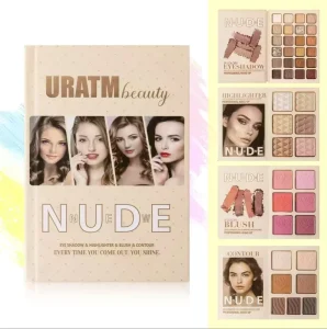 Multi color Eyeshadow Shimmer Highlighter Blush Palette 43 Colors 4 layer Multi use Makeup Book for Face Eyes cheeks