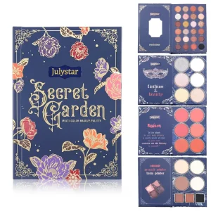 Multi functional Four in one Eyeshadow Palette Luminous Finish Includes Highlighter Blush Contour Powder for Dark Skin Tones