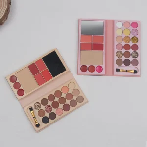 Multi use face lip eye shadow makeup palette 26 colors vegan matte shimmer blush eyeshadow palette for vendors