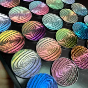 Multichrome Rainbow Sparkle Waterproof Cruelty Free High Pigment Glitter Eye Shadow Vortex Chameleon Color Shifting Eyeshadow