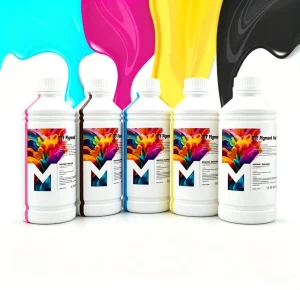 Myriad Minded High Density Water Based Stable Continuous Textile Printing White+CMYK DTF Ink for Heat Transfer Pigment Ink