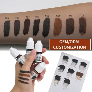 NUOJO Custom Semi Permanent Makeup Ink Factory Supporting Private Label Customization Permanent Makeup Pigment Eyebrow Color