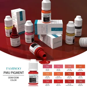 NUOJO OEM Hot Professional PMU Organic Pigment Newly Upgraded Eyebrow Lip Long lasting Retention High Penetration Permanent