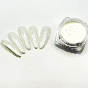 Nail Chrome White Diamond Pearl Pigment Powder for Nail Art