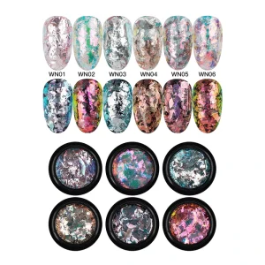 Nail Pigment Manufacturer Color-Shifting Chameleon Nail Powder Flake
