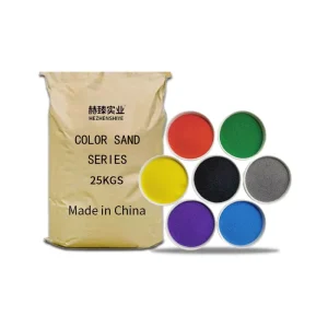 Natural Artificial Colored Sand Silicon Dioxide Natural Mineral Pigments for Epoxy Floor Terrazzo Landscape