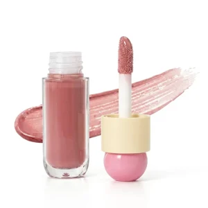 Natural Long Lasting 4ml Lip Gloss with Big Fluff Head for Natural Look Lip Gloss Tube