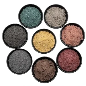 Natural Muscovite Mica Flakes in White/Silver Grey/Golden Colors Flexible Epoxy Flake Chips Texture Paint Pigment Use