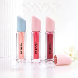 Natural Non Stick Cup New Lip Gloss 3.5ml Round Slant Cap Mini Container for Natural Look Private Label Lip Gloss Tube