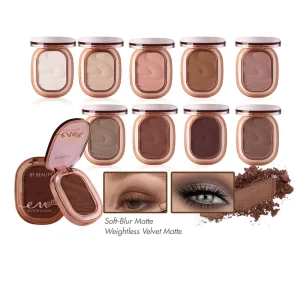 Natural Vegan Eyeshadow Palette Weightless Eyeshadow Palette Makeup Matte Soft Blur Velvet Single Eyeshadow