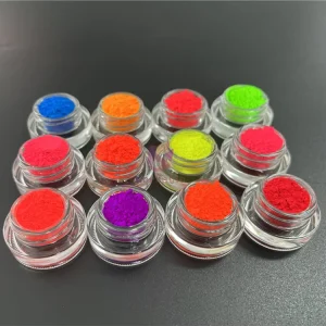 Neon Fluorescent Titanium Pigment Powder Makeup High Pigment Cosmetic Nail Polish 1kg MOQ Safety