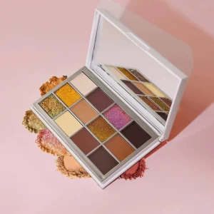 Neutral Warm Tones Daily Party Luminous Metallic Powder Eye Shadow Palette Glitter Waterproof Lasting Colorful