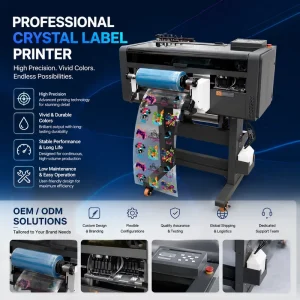 New 30cm 60cm 120cm A3 Head DTF Printer UV Ink Digital Roll-to-Roll Printer with Epson Head and Automatic Take-Up System
