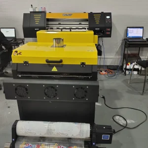 New 70 Mini Pet Film DTF Printer 60cm 30cm for T-shirt Print with Two Epson Xp600 Printhead Pigment Ink Automatic
