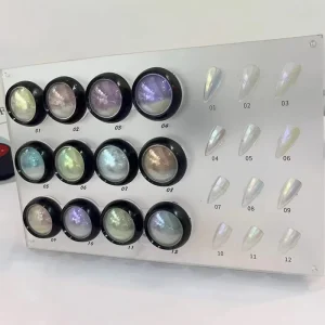 New Acrylic Mirror Effect Glitter Pigment Nail Art Powder