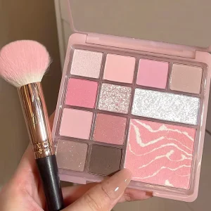 New Arrival 12 color Blush Eyeshadow Palette Makeup Long Lasting Vegan Makeup Shimmer High Pigment Paletas De Sombras