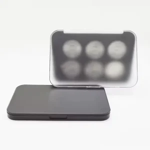 New Design Clear Lid Matte Black Empty Magnetic Eyeshadow Palette DIY Makeup Palette Cosmetic Packaging