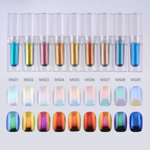 New Magic Liquid Nail Powder Mirror Effect Nail Polish Chrome Decor Manicure Pigment Liquid Chrome Powder Nails