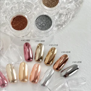 New Magic Mirror Powder Nail Salon Special Silver Champagne Gold Sunglasses Powder Ultra Bright Mirror Nail Jewelry Star Glitter