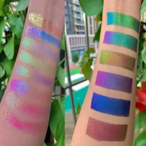 New Pastel Duochrome Eyeshadow Palette Multichrome Pigments Singe Magnetic 100colors Loose Duochrome