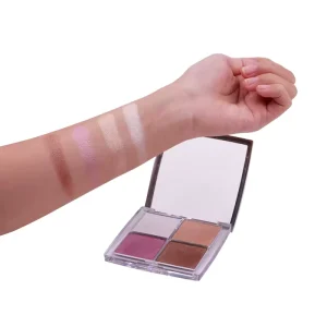 New Professional Cosmetic Eyeshadow Blusher Palette Private Label Vegan Shimmer Powder Blush Highlighter Palette