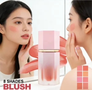 New Style Custom High Pigment Liquid Blush Makeup Private Label Cruelty Free Available 8 Colors OEM ODM Liquid Blusher