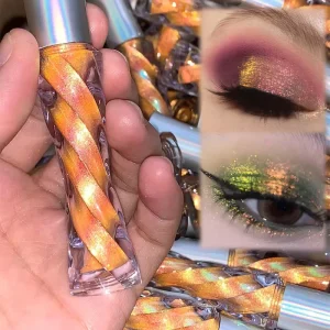 New Style Eye Makeup Mutlichrome Holographic Shimmer Pearl Waterproof Chameleon Liquid Eyeshadow