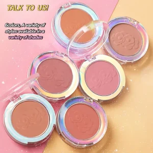 No Logo Monochrome Color Changing High Pigment Face Eye Shadow Powder Blusher Pearl Matte Multi color High Gloss OEM