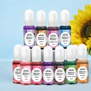 Non-Fading Fast-Drying Alcohol Ink Coloring Agent for Epoxy Resin Coaster Making and DIY Art