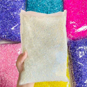 Non Hotfix Flatback Jelly Solid White Resin Rhinestones Big Package 2mm 3mm 4mm 5mm 6mm For DIY Crafts