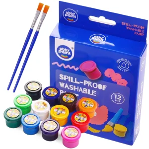 Non-Spill Water-Soluble Washable Paint Set for Children’s Hand Painting