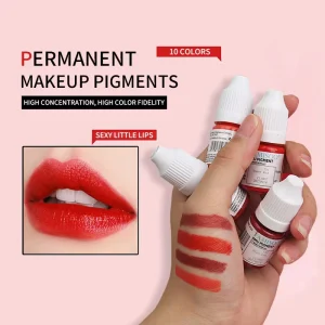 Nuojo OEM ODM 5ml Organic Vegan PMU Pigment Lip Eyebrow Tattoo Ink Semi Permanent Makeup Custom 8 Colors for Beginners