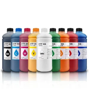 OCBESTJET High Quality 1000ml DTF Textile Printer Film Ink for Epson L1800 L1300 L805 L800 P600 P800 I3200 and 9 Colors Printer
