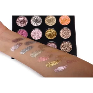 ODM Metallic Shimmer Eyeshadow Palette Custom Logo Custom Case Packaging