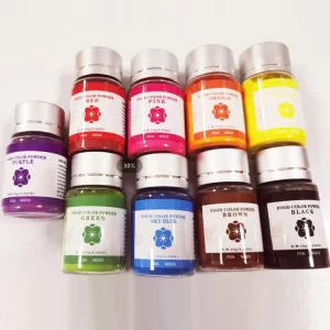 OEM 9色食用色素 多色色素粉 可定制包装 着色剂 用于烘焙、蛋糕、饮料、果冻