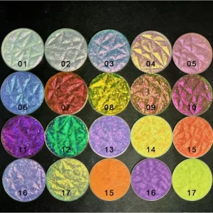 OEM Customized Multi chrome Special Effect Shadow High pigment Pressed Multi chrome Chameleon Eye Shadow
