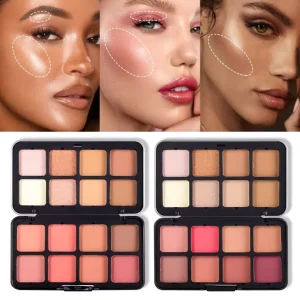OEM High-Pigment Cream Blush Palette 2-in-1