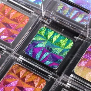 OEM ODM Color Shifting Satin Metallic Sparkle Rainbow Iridescent Multichrome Glitter Loose Eyeshadow Powder Pigment