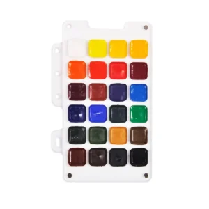 OEM ODM High Pigment 24 Colors Watercolor Journal Set Light Fast Customization for Outdoor and Travel Medium Paper